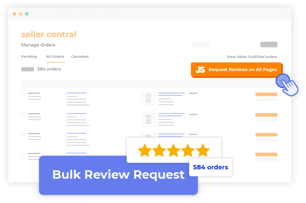 Request review feature in the chrome extension